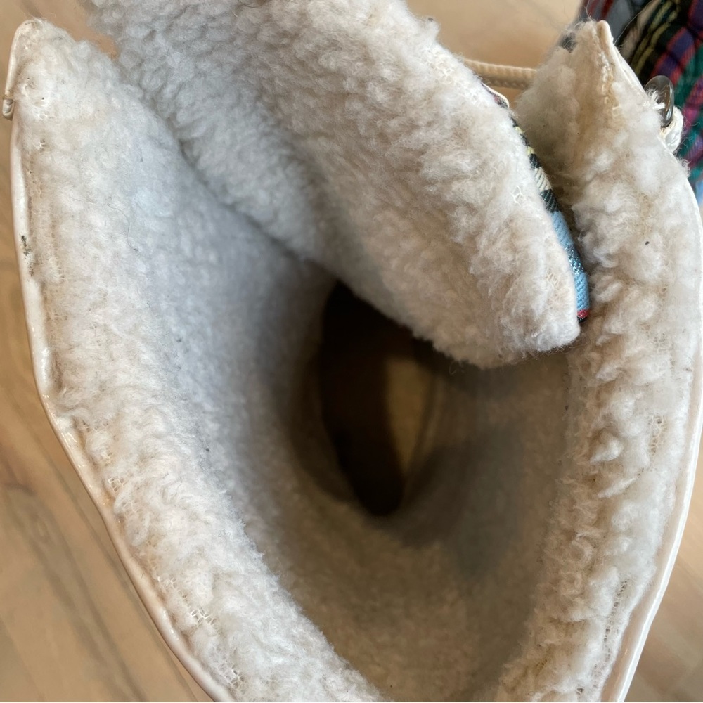 COACH Snow Boots | Peggey Multicolor Lace Up | Shearling Lined | 7 - Picture 11 of 14